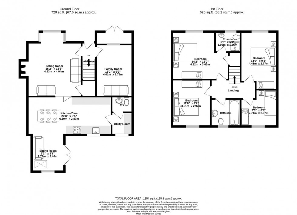 Floorplan for Moor Close, Wheldrake, York