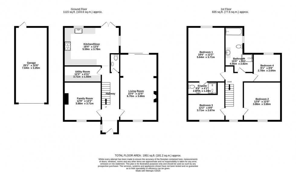 Floorplan for Main Street, Thorganby, York