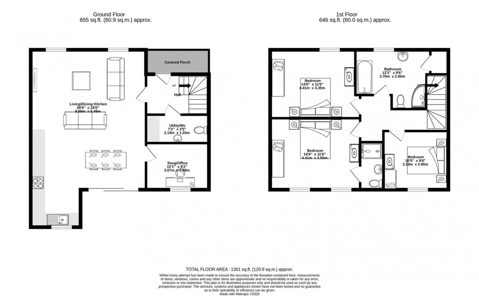 Floorplan for Pasture Court, Main Street, Thorganby, York