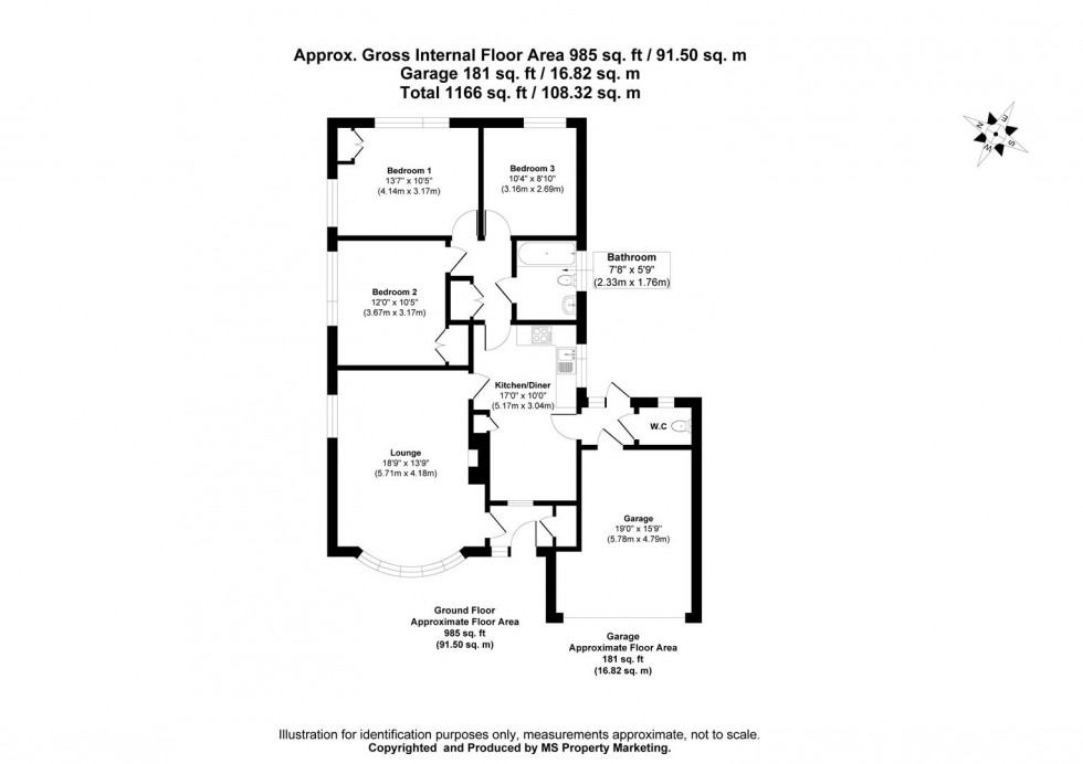 Floorplan for Greengales Lane, Wheldrake, York