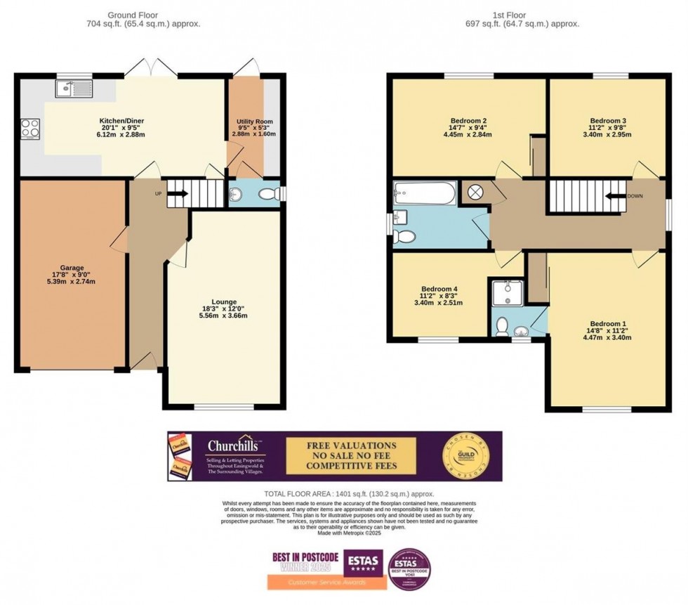 Floorplan for Partridge Road, Easingwold, York