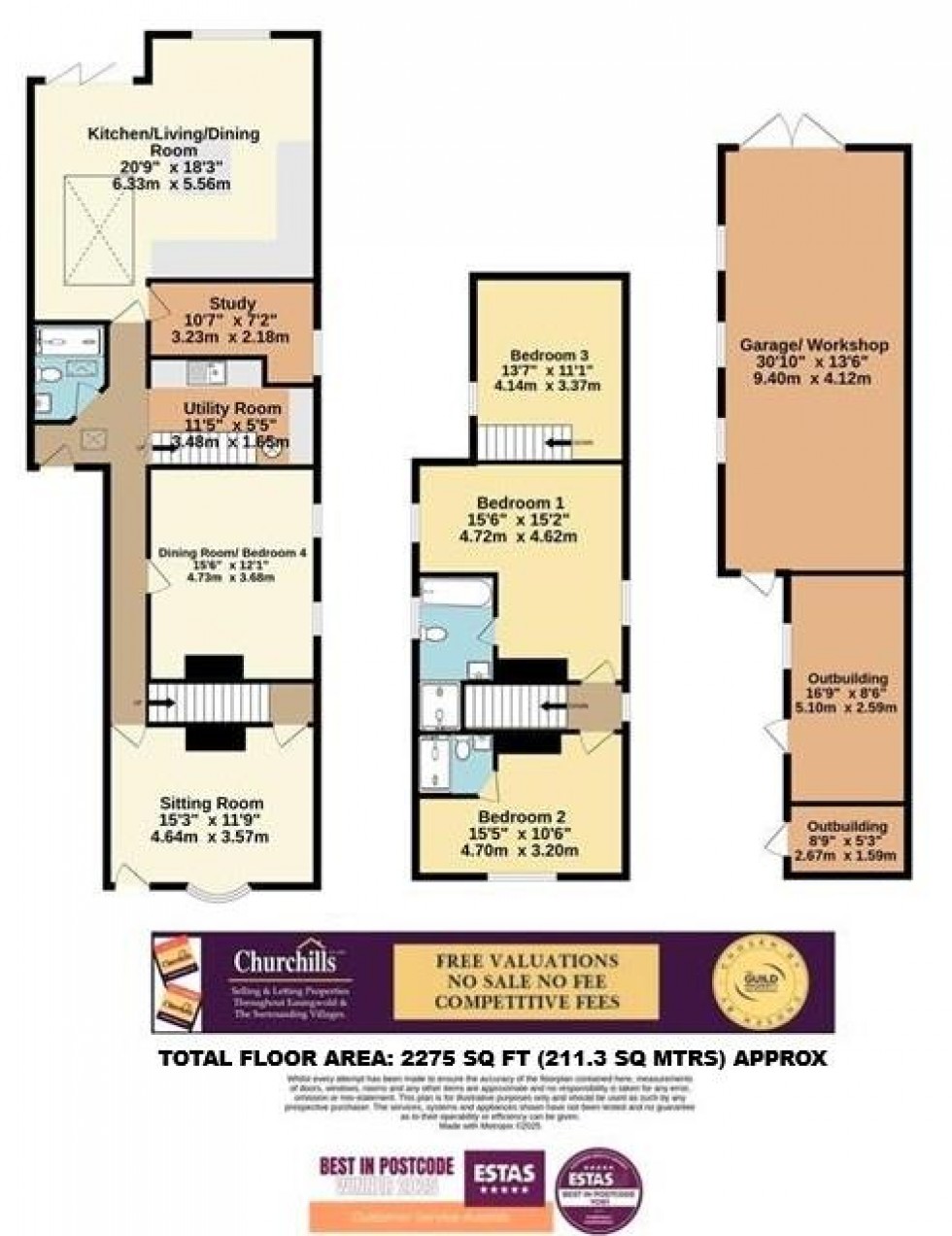 Floorplan for Dishforth, Thirsk