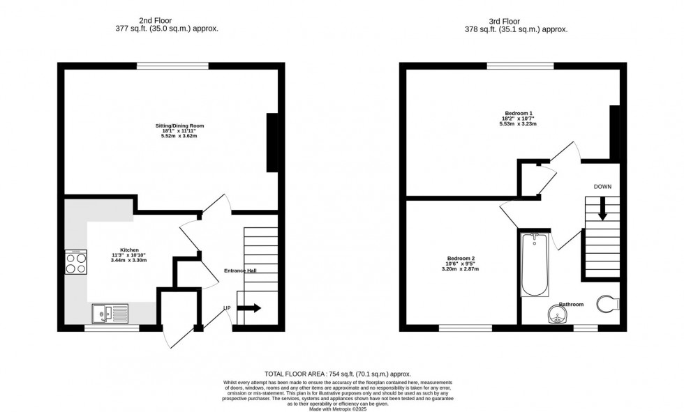 Floorplan for Lowther Terrace, York
