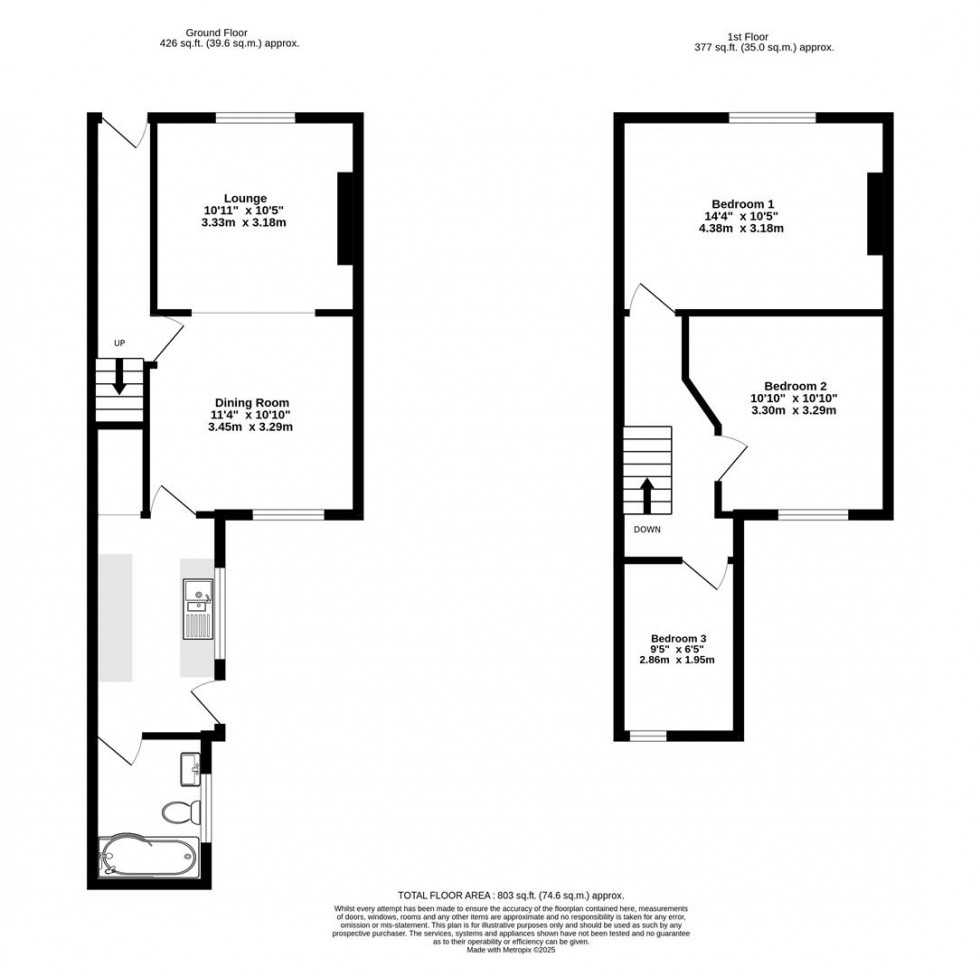 Floorplan for St. Pauls Terrace, York