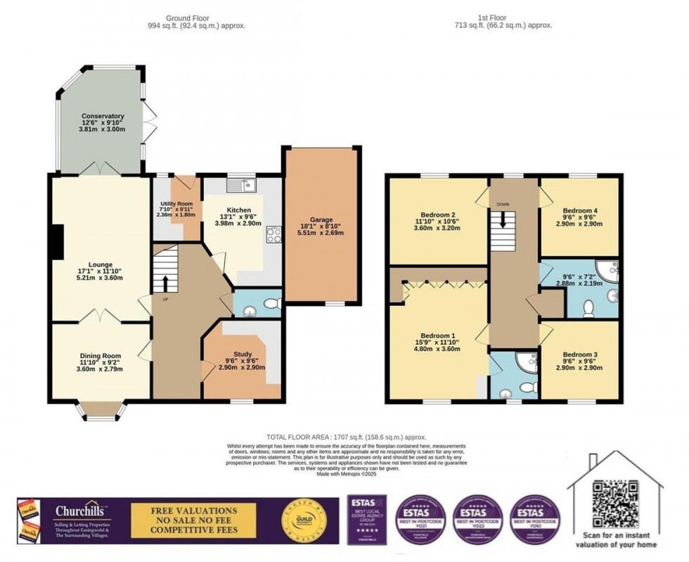 Floorplan for Gatenby Garth, Easingwold, York