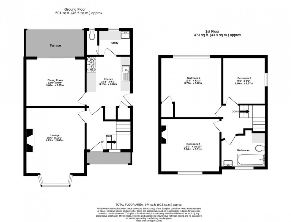 Floorplan for Nidd Grove, York