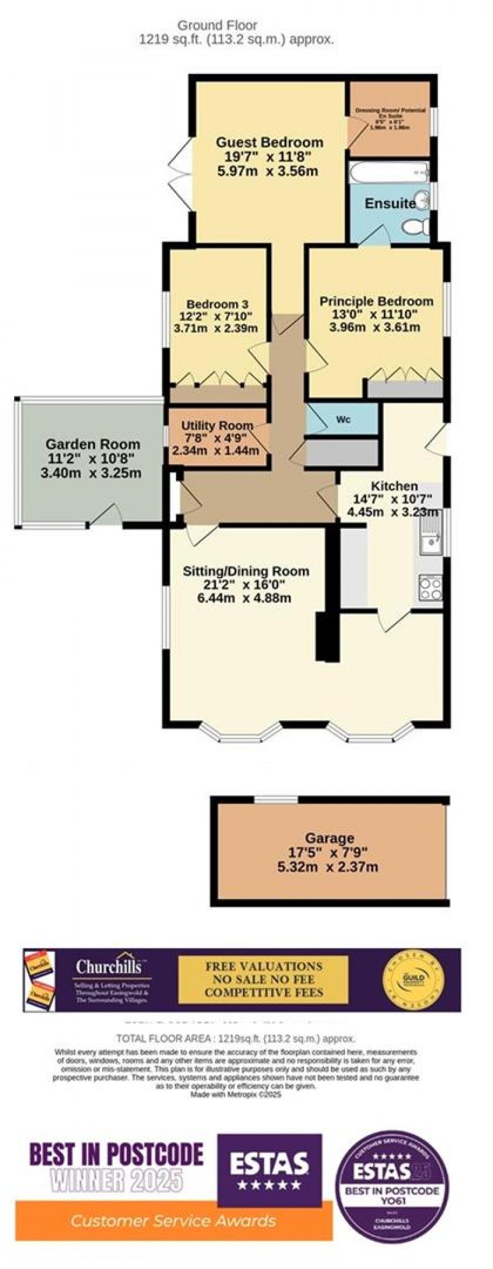 Floorplan for Main Street, Alne, York