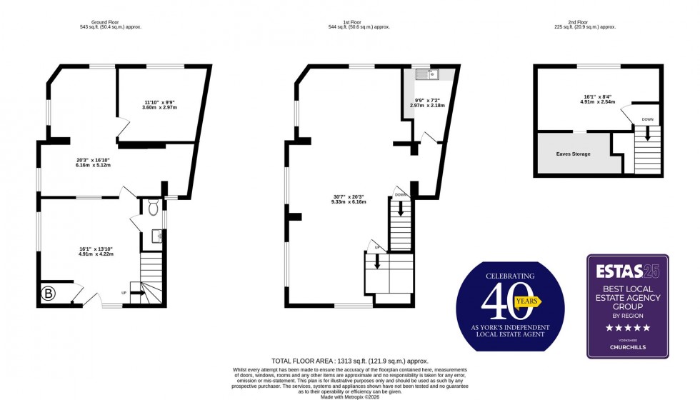 Floorplan for Avenue Road, York