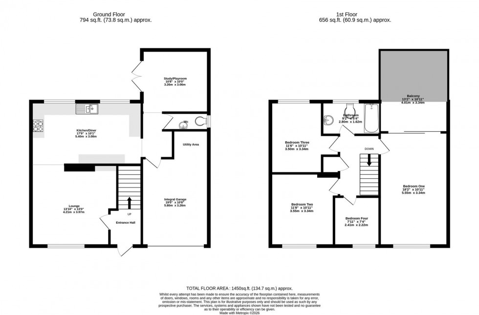 Floorplan for Moorfield Drive, Wilberfoss, York