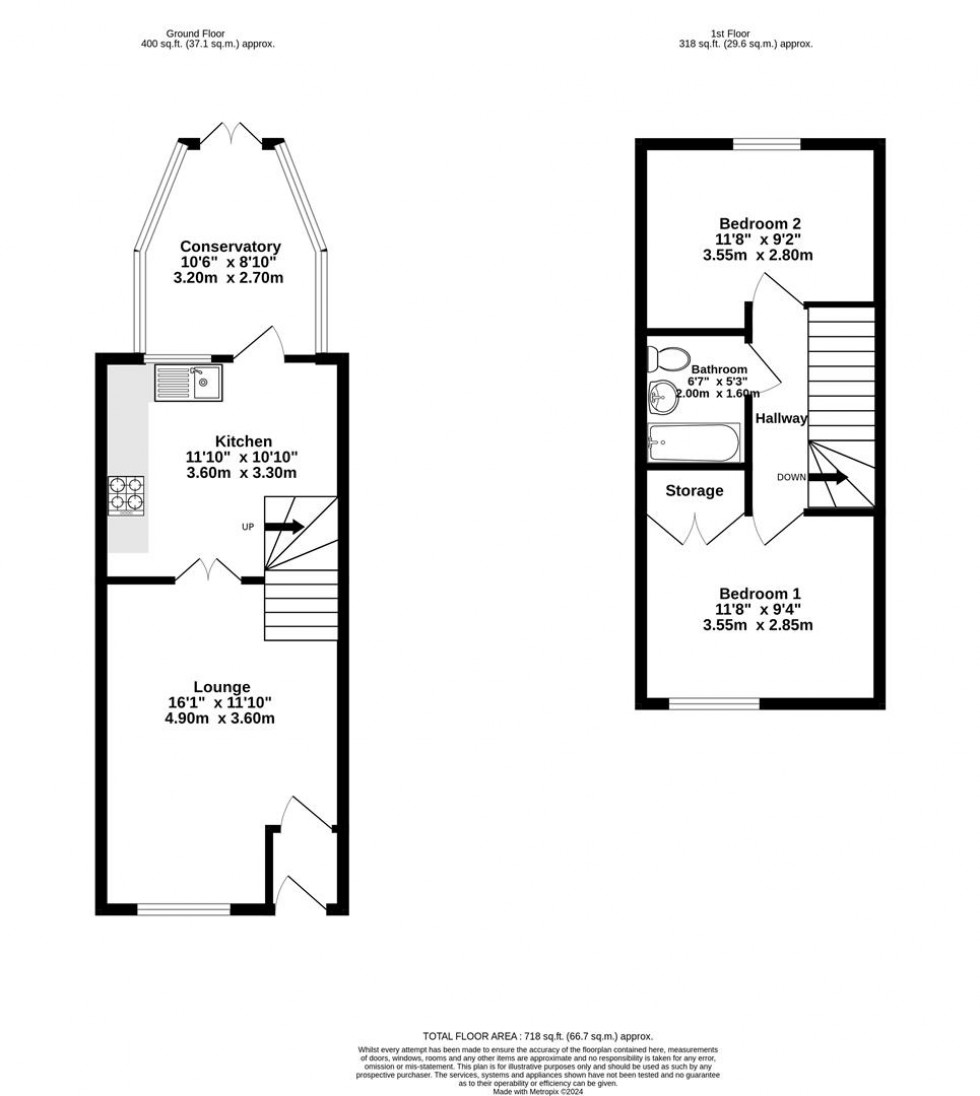 Floorplan for Copperclay Walk, Easingwold, York