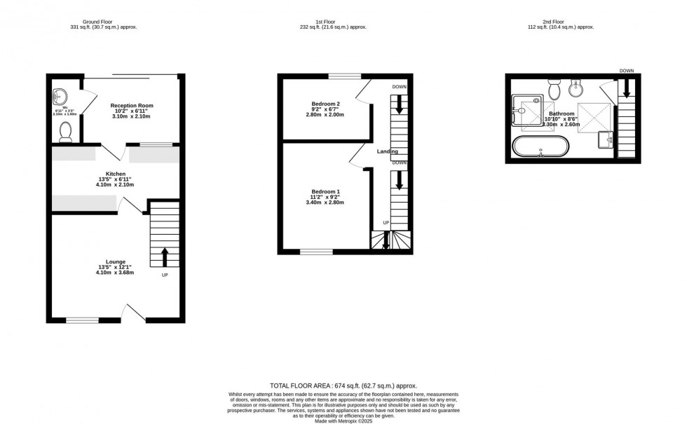 Floorplan for Cromwell Road, York