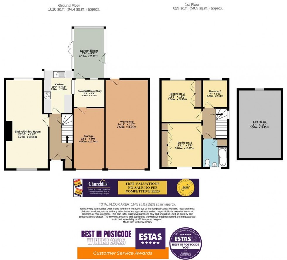 Floorplan for Hambleton Way, Easingwold, York