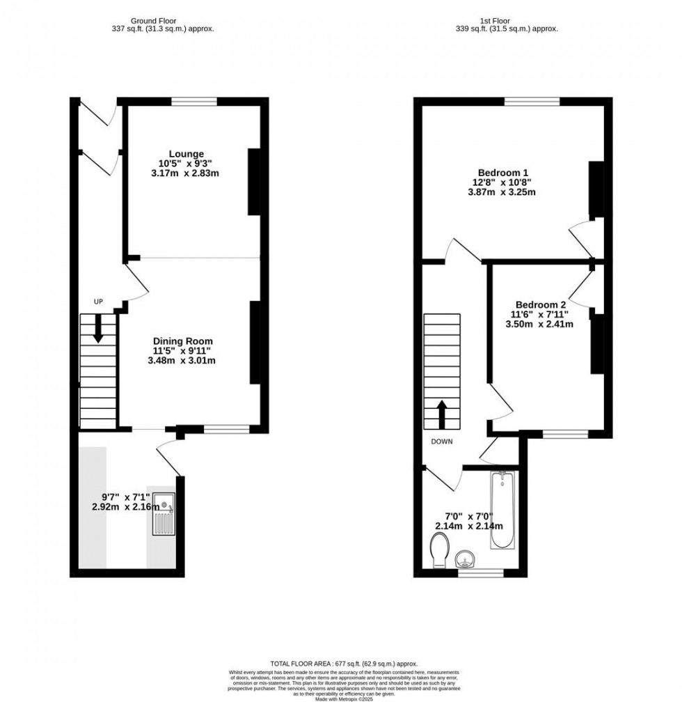 Floorplan for Colenso Street, York