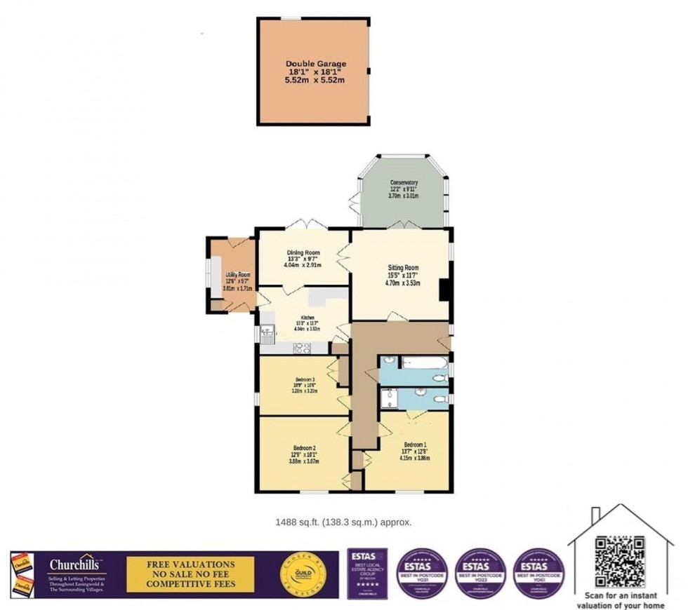 Floorplan for Easingwold Road, Huby, York
