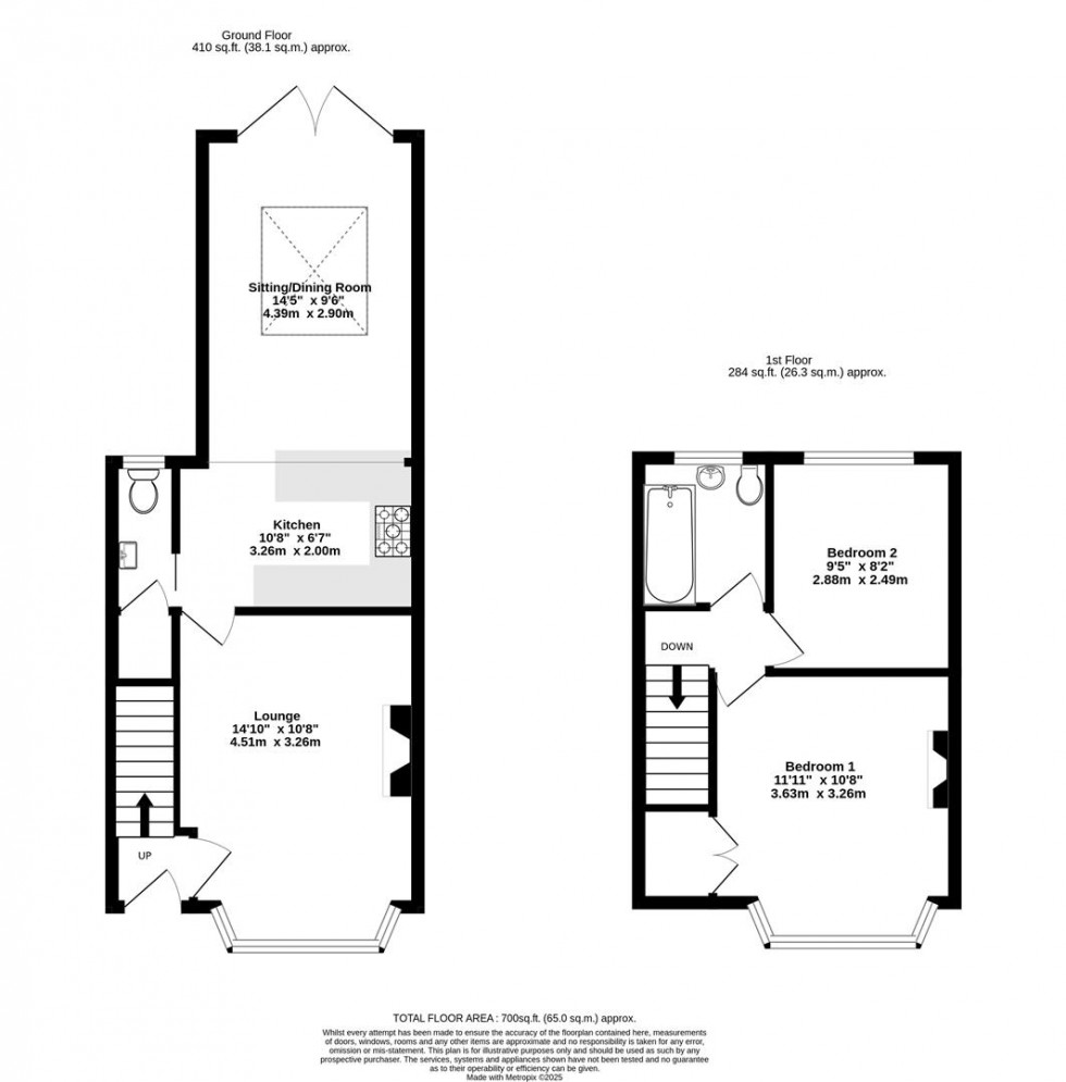 Floorplan for Brunswick Street, York