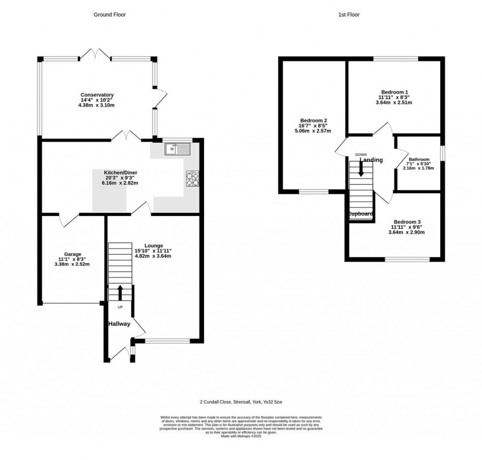 Floorplan for Cundall Close, Strensall, York