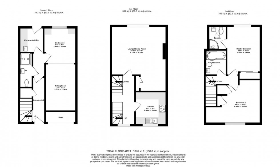 Floorplan for Eccles Close, Rawcliffe, York