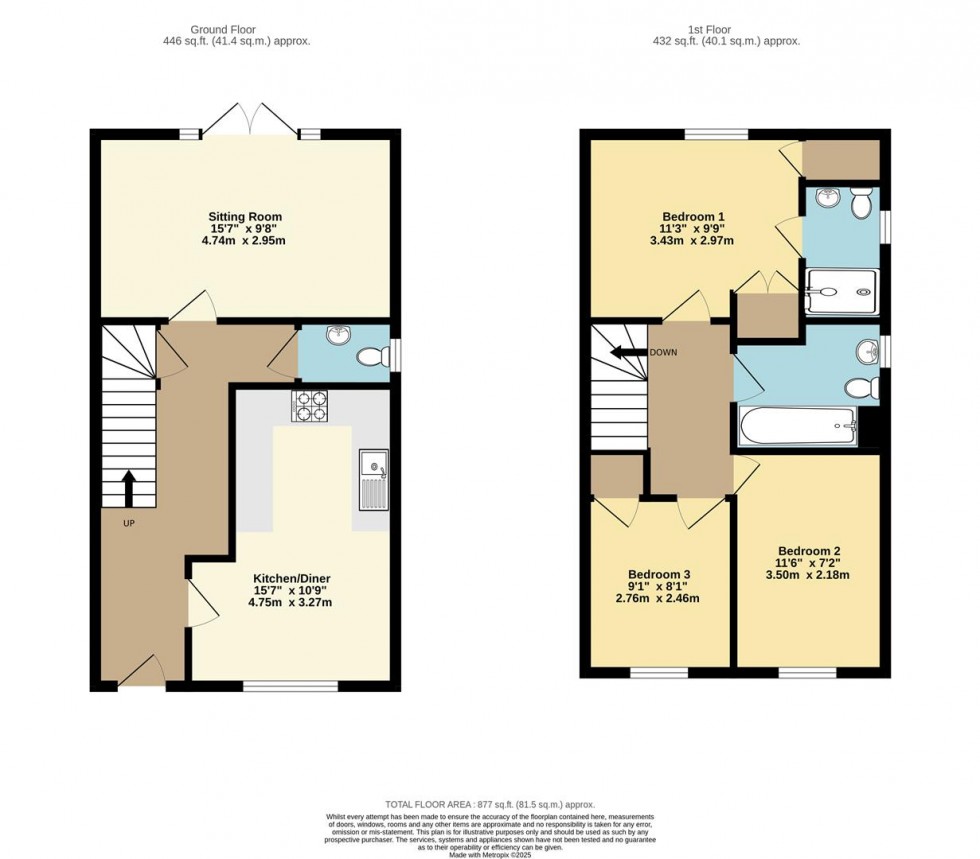 Floorplan for Wagtail Close, Easingwold