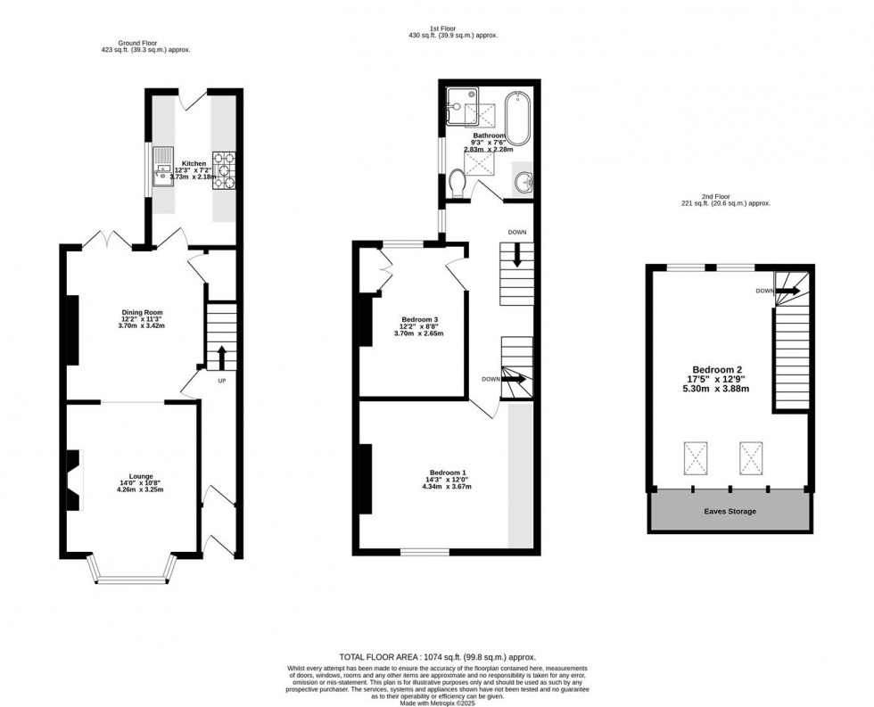 Floorplan for Nunmill Street, York