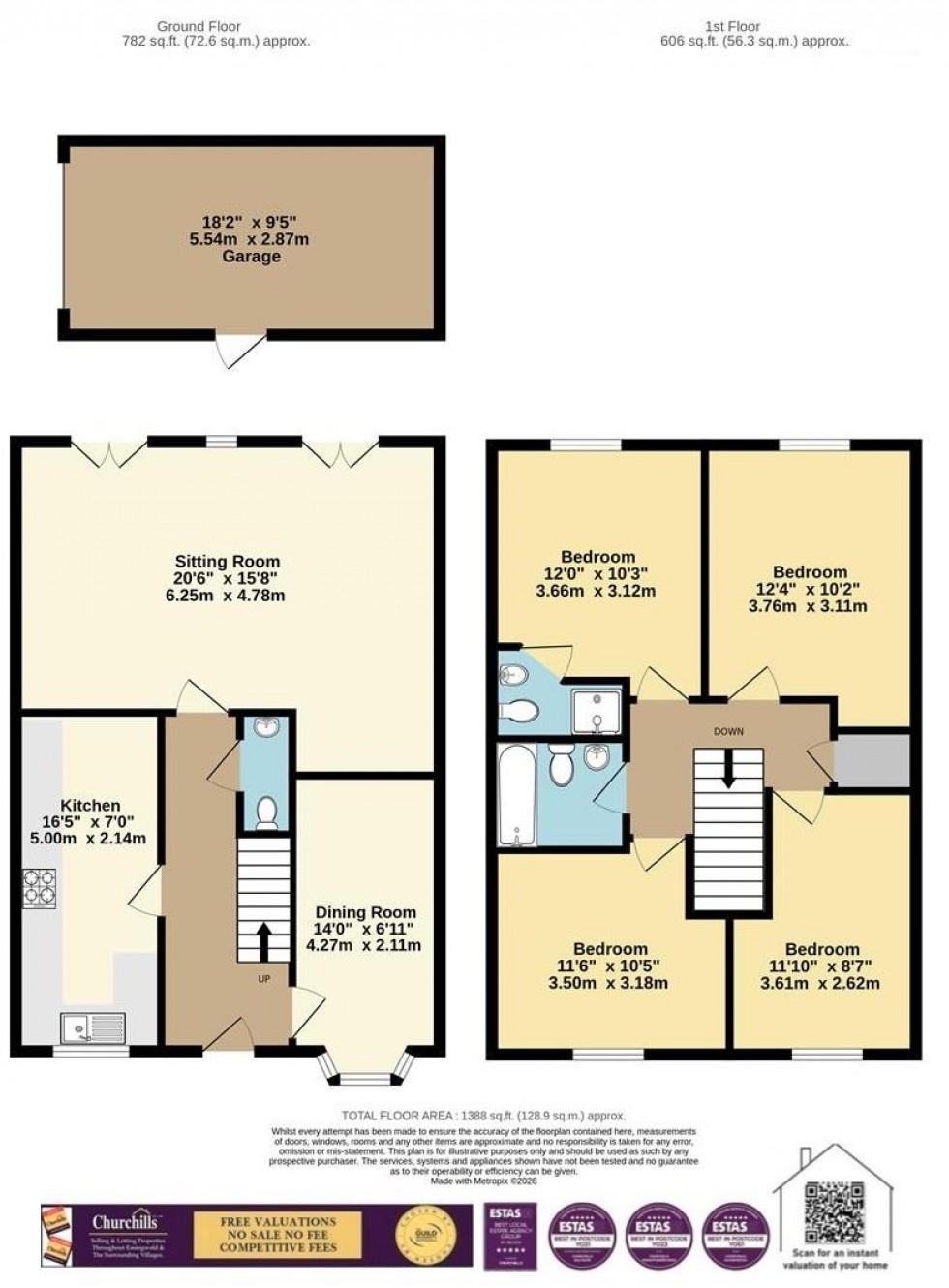 Floorplan for Sadlers Court, Alne, York