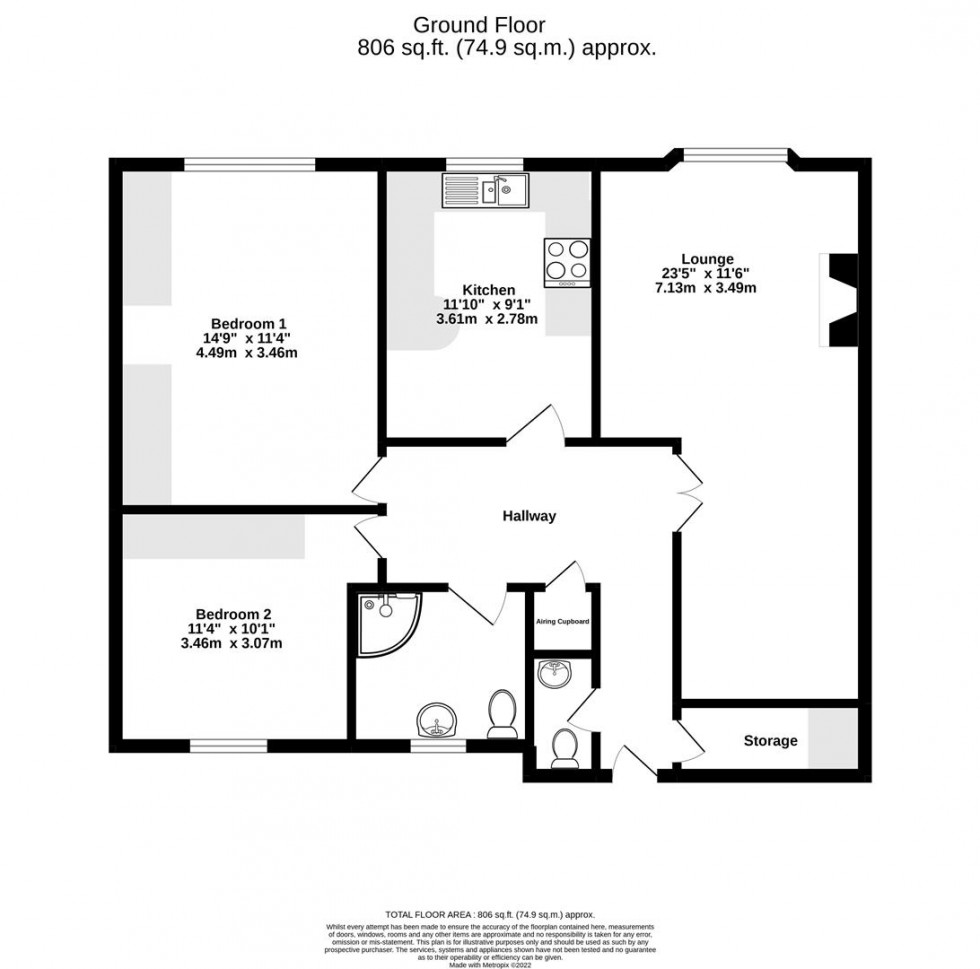 Floorplan for Arncliffe Mews, Alma Terrace, York