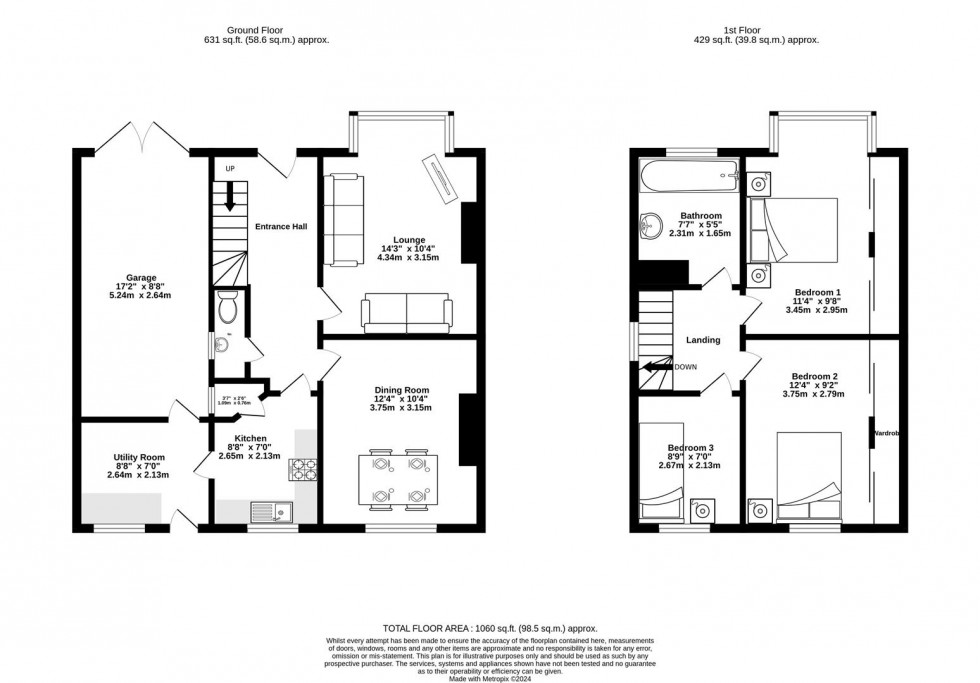 Floorplan for Stirling Grove, Fulford