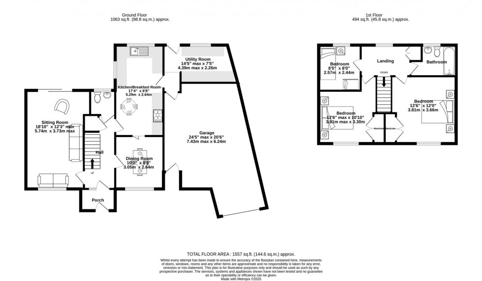 Floorplan for Keble Park Crescent, Bishopthorpe, York