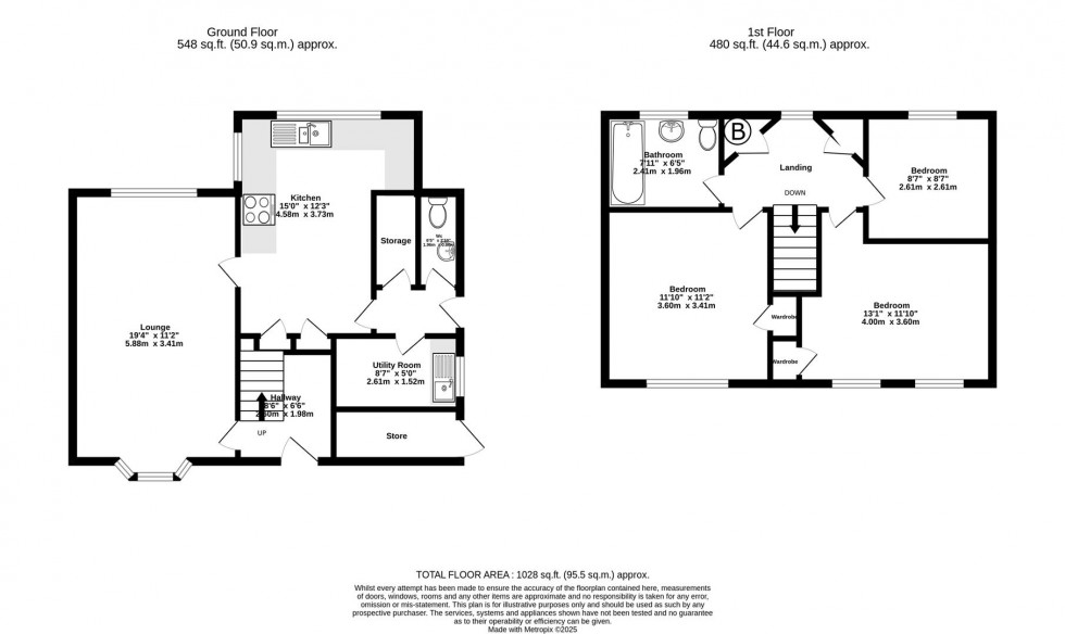 Floorplan for Manor Drive, Dunnington, York