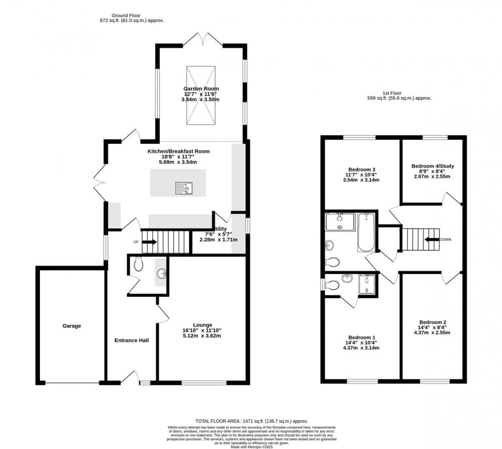 Floorplan for Beckside, Elvington, York