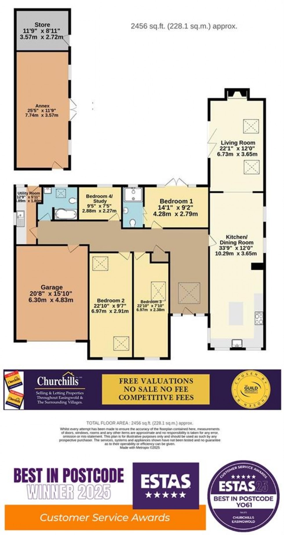 Floorplan for Tollerton Road, Huby, York