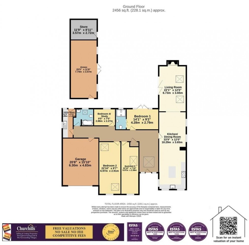 Floorplan for Tollerton Road, Huby, York