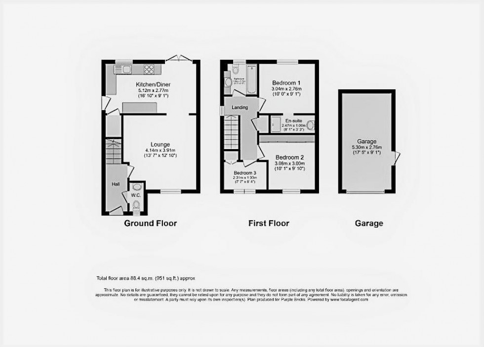 Floorplan for Ruffhams Close, Wheldrake, York