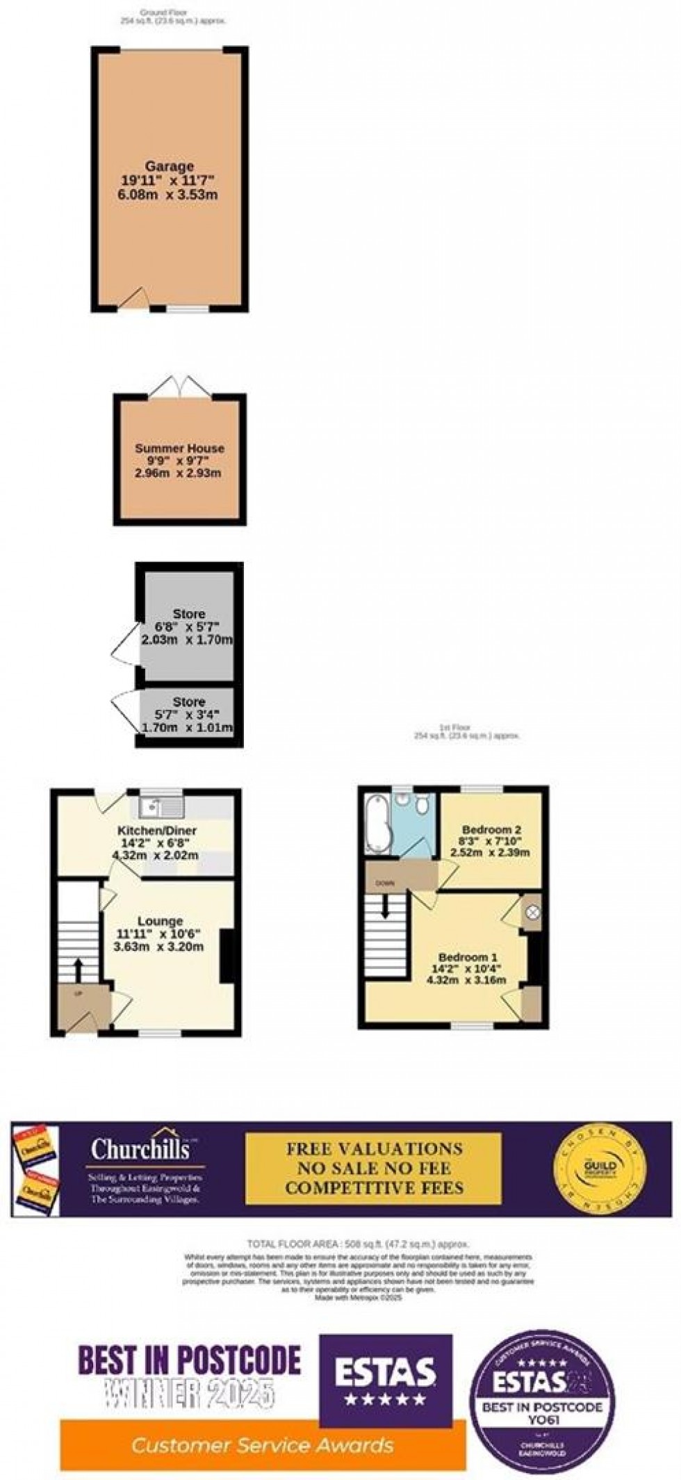 Floorplan for Long Street, Easingwold, York