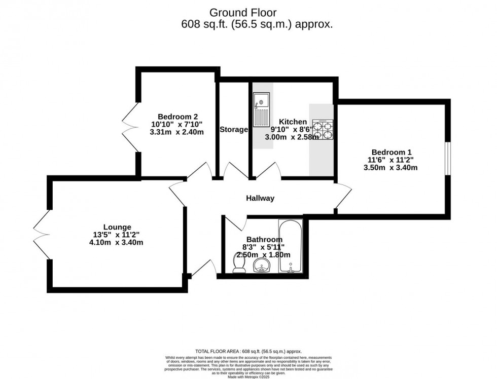 Floorplan for Monkbridge Court, Monkgate, York