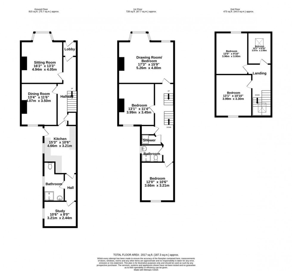 Floorplan for Telford Terrace, York