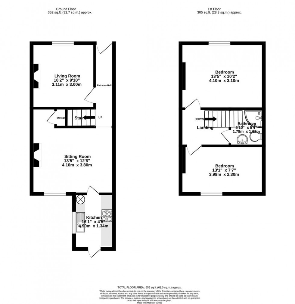 Floorplan for Newborough Street, York