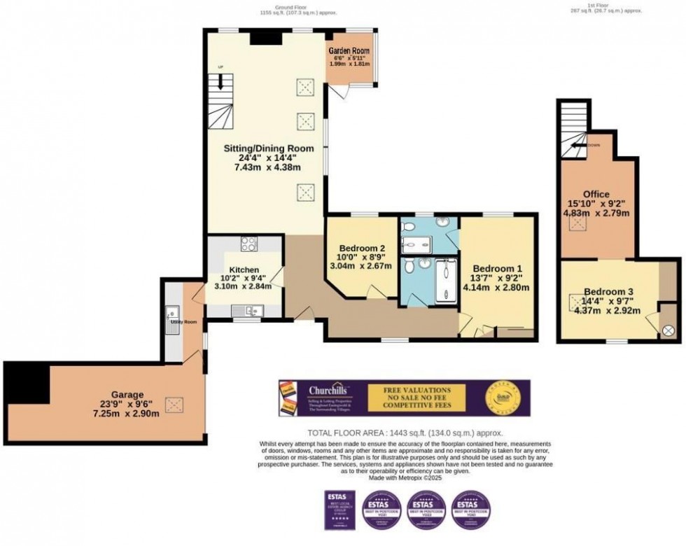Floorplan for Mowbray Garth, Boroughbridge, York