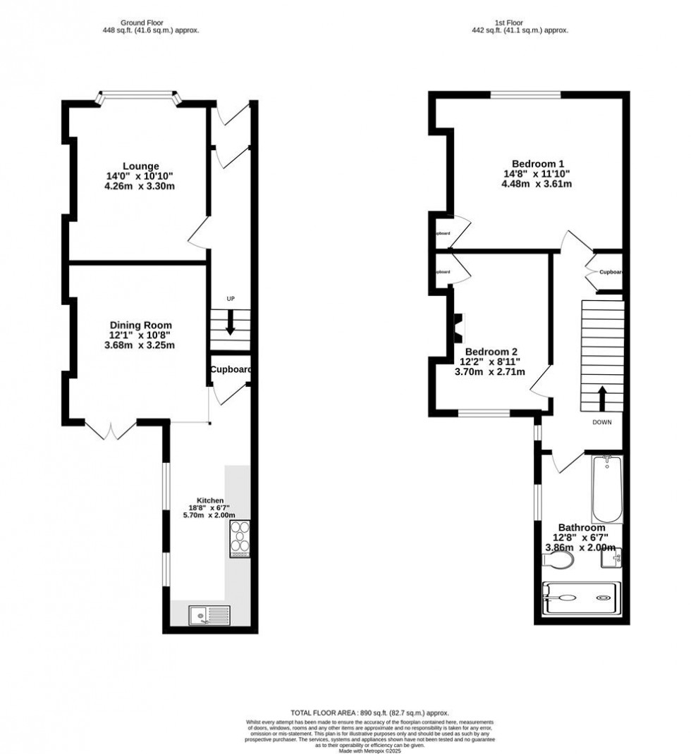 Floorplan for Scott Street, York