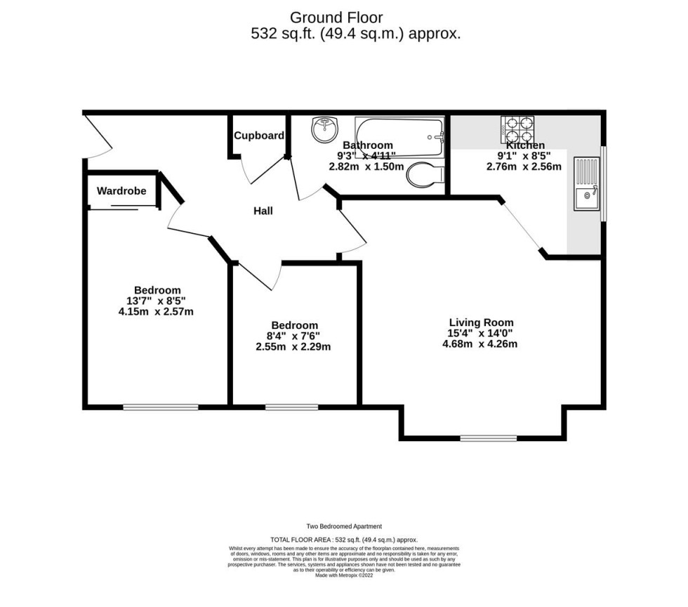 Floorplan for Principal Rise, Dringhouses, York