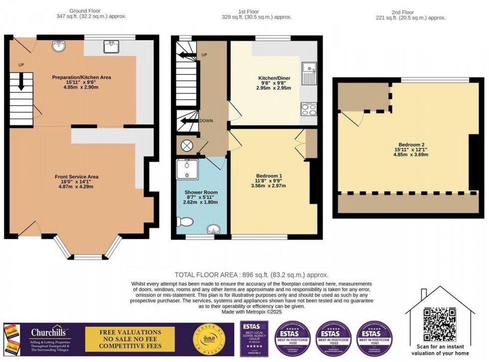 Floorplan for Long Street, Easingwold, York