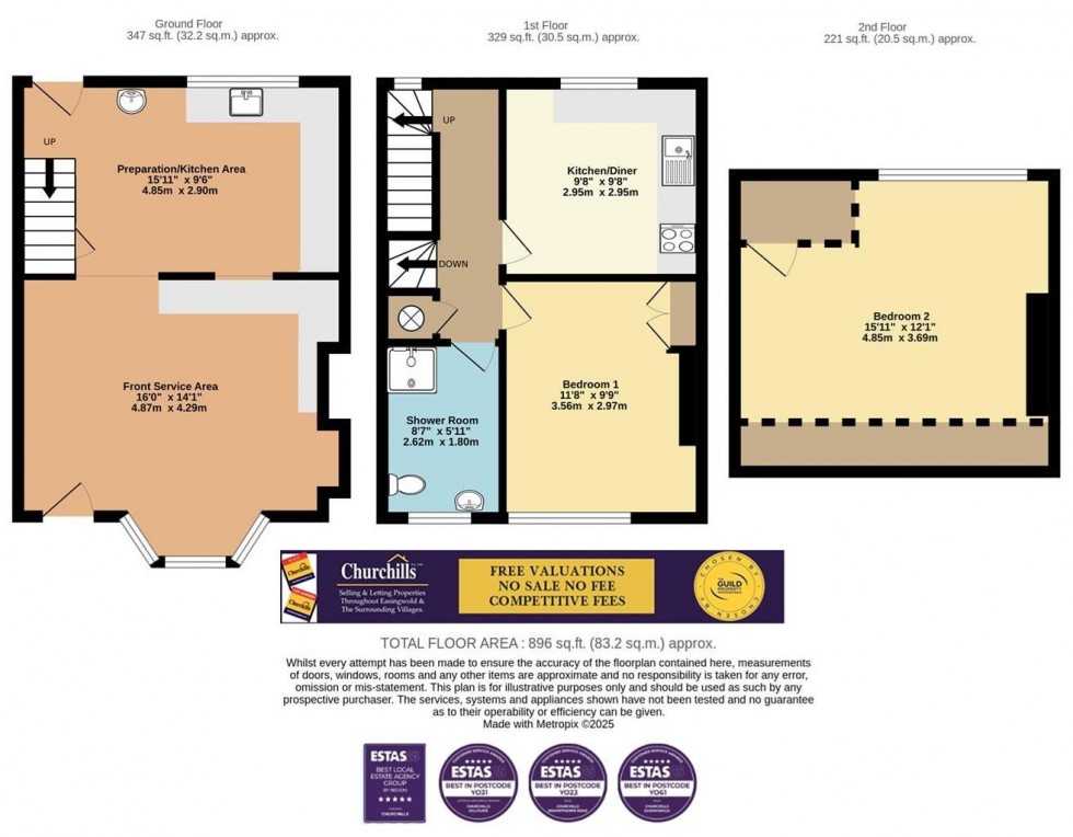 Floorplan for Long Street, Easingwold, York