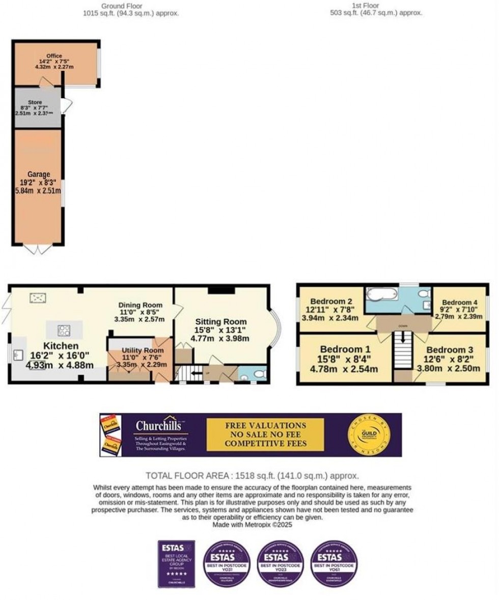 Floorplan for Maple Croft, Huby, York