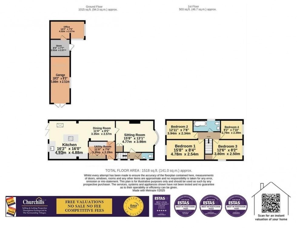 Floorplan for Maple Croft, Huby, York
