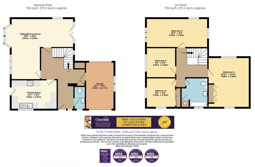 Floorplan for Gracious Street, Huby, York