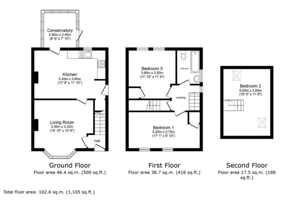 Floorplan for Starkey Crescent, York
