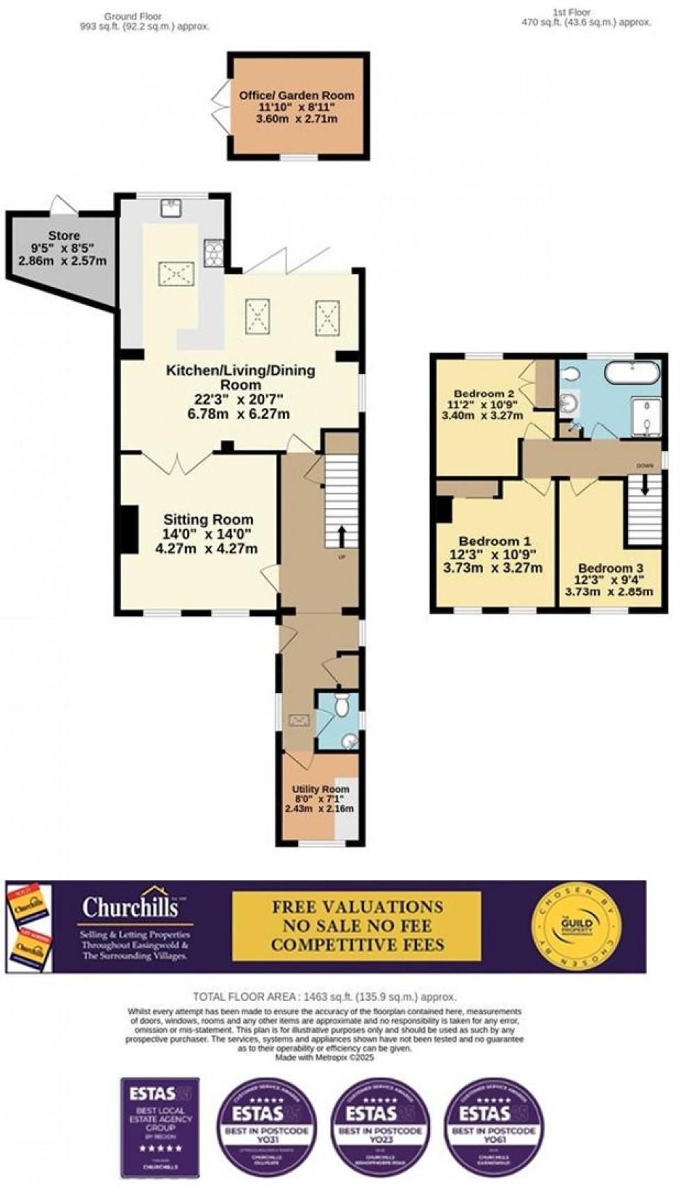 Floorplan for Gracious Street, Huby, York