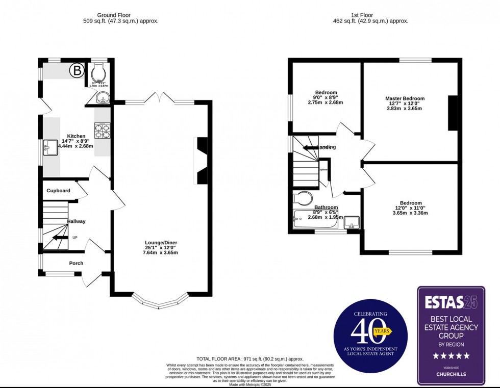 Floorplan for Water Lane, York