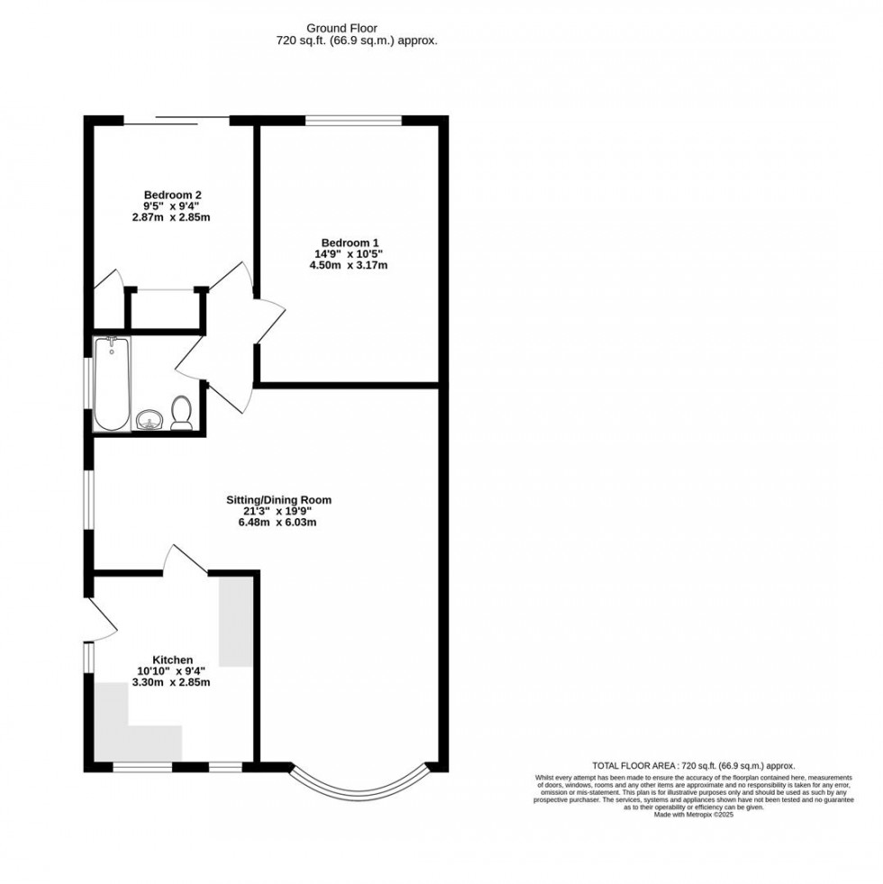 Floorplan for Orrin Close, York
