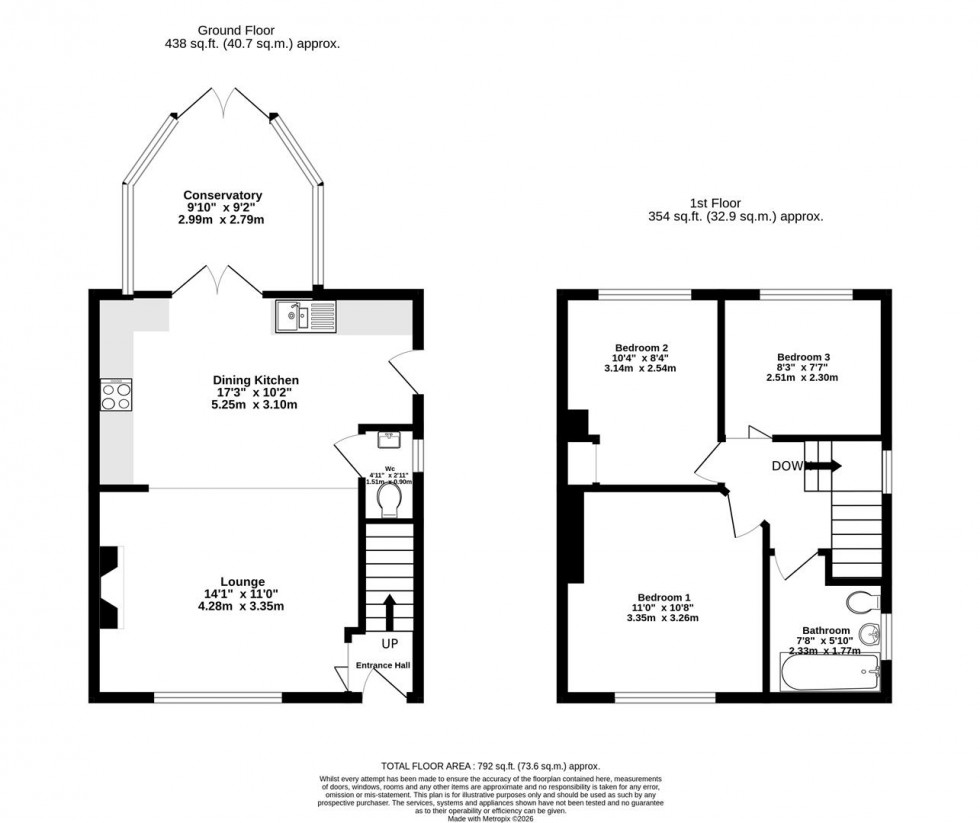Floorplan for Middleham Avenue, York