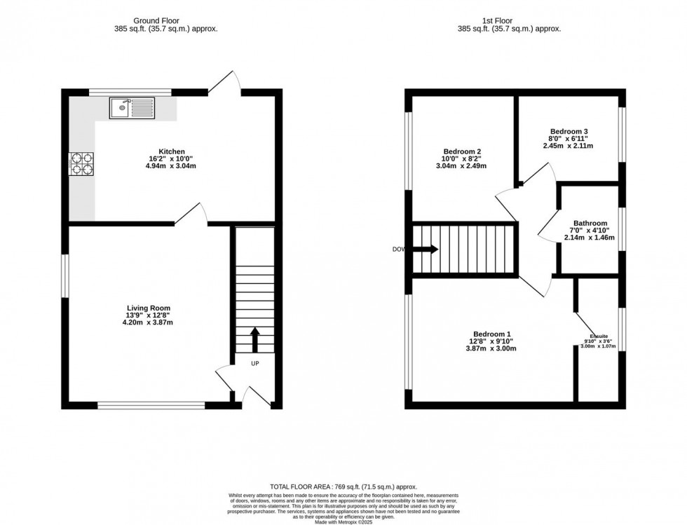 Floorplan for Foss Walk, Nether Poppleton